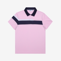 Fila Golf Single Pollution - Miesten Poolopaita - Pinkki | FI-60562